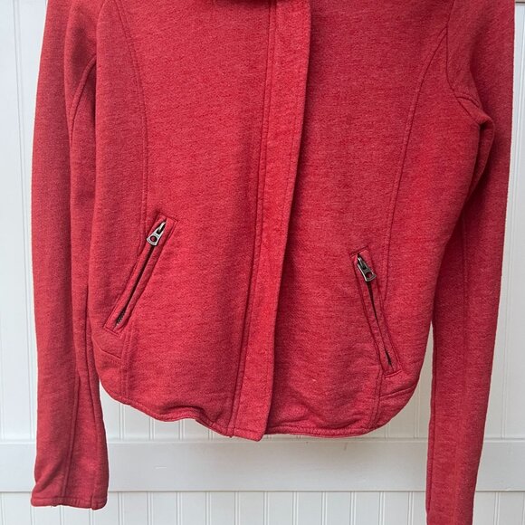 Lucky Brand Red Jacket Women's Zipper Snaps Lightweight Pockets Medium - Picture 5 of 9